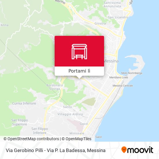 Mappa Via Gerobino Pilli - Via P. La Badessa