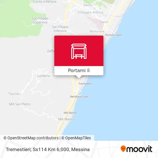 Mappa Tremestieri; Ss114 Km 6;000