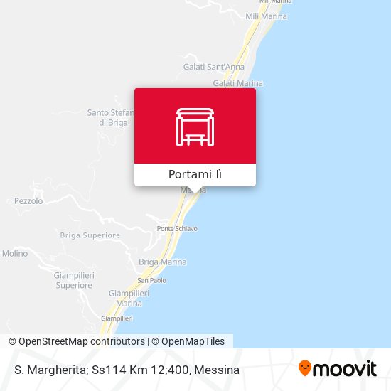 Mappa S. Margherita; Ss114 Km 12;400