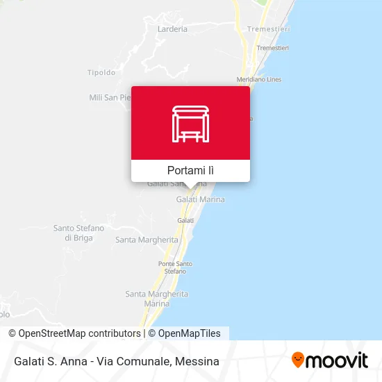 Mappa Galati S. Anna - Via Comunale