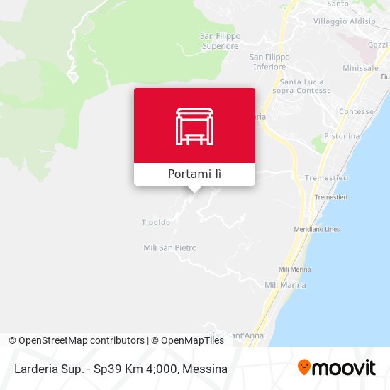 Mappa Larderia Sup. - Sp39 Km 4;000