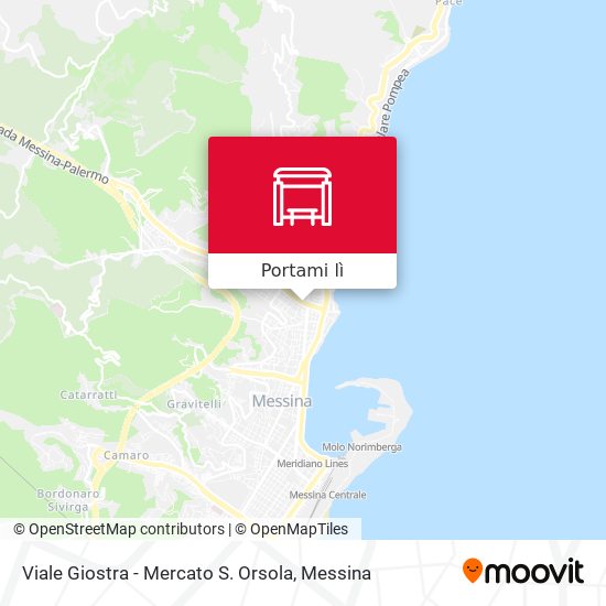 Mappa Viale Giostra - Mercato S. Orsola