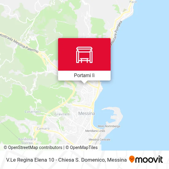 Mappa V.Le Regina Elena 10 - Chiesa S. Domenico