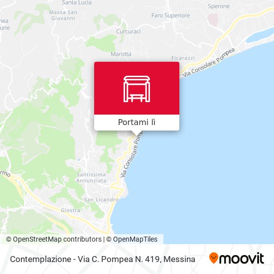 Mappa Contemplazione - Via C. Pompea N. 419