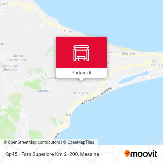 Mappa Sp45 - Faro Superiore Km 2 -200