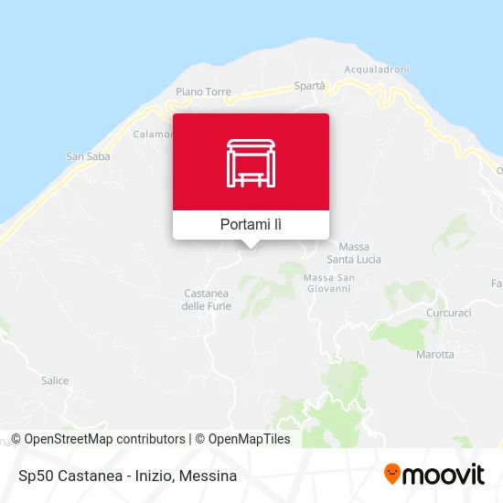 Mappa Sp50 Castanea - Inizio