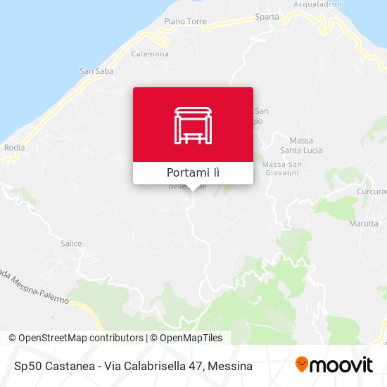 Mappa Sp50 Castanea - Via Calabrisella 47