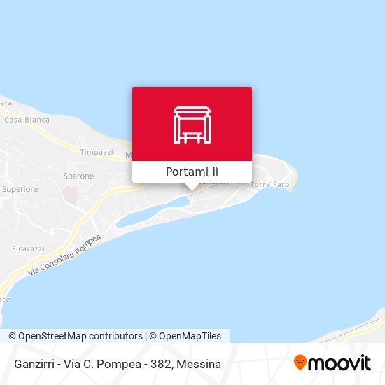 Mappa Ganzirri - Via C. Pompea - 382