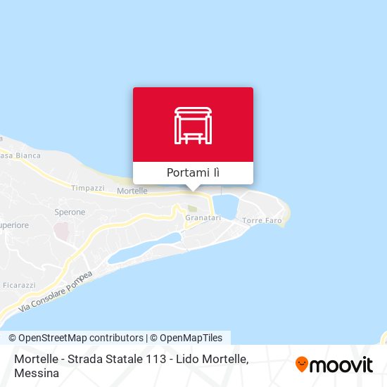 Mappa Mortelle - Strada Statale 113 - Lido Mortelle