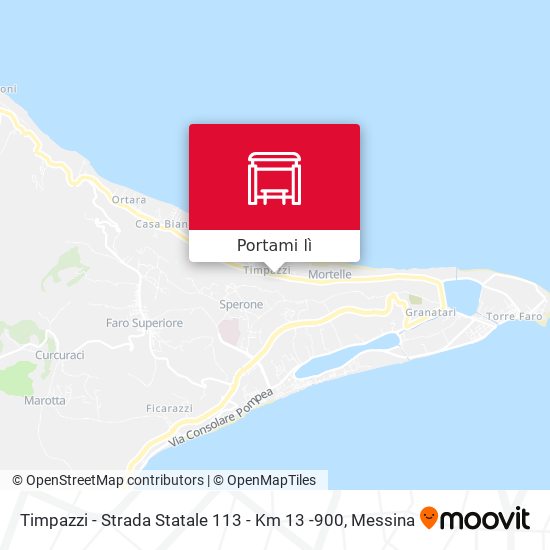Mappa Timpazzi - Strada Statale 113 - Km 13 -900