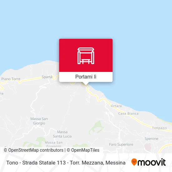 Mappa Tono - Strada Statale 113 - Torr. Mezzana