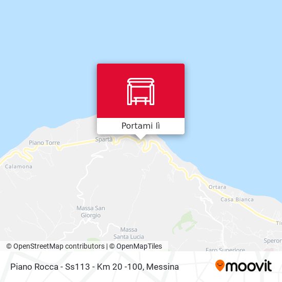Mappa Piano Rocca - Ss113 - Km 20 -100