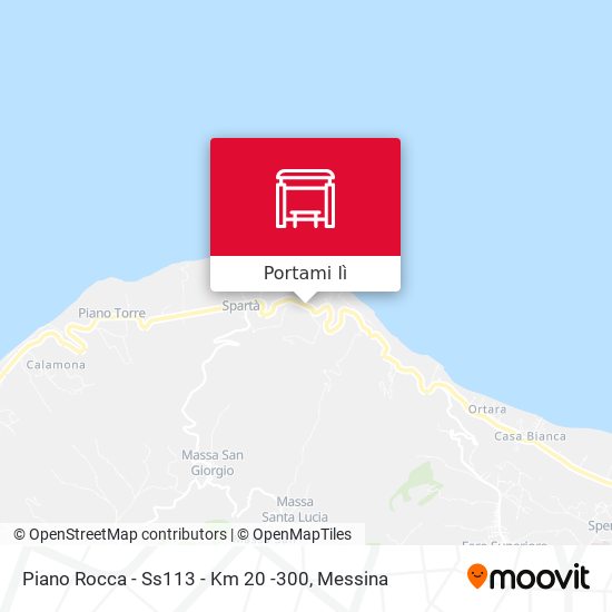 Mappa Piano Rocca - Ss113 - Km 20 -300