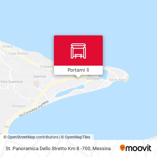 Mappa St. Panoramica Dello Stretto Km 8 -700