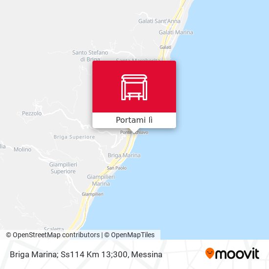 Mappa Briga Marina; Ss114 Km 13;300