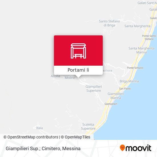 Mappa Giampilieri Sup.; Cimitero