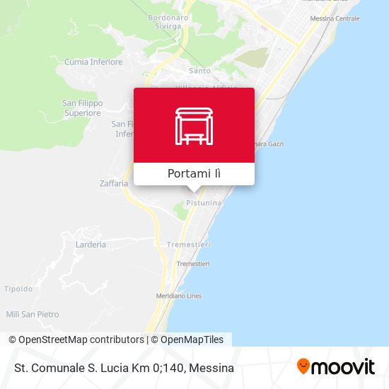 Mappa St. Comunale S. Lucia Km 0;140
