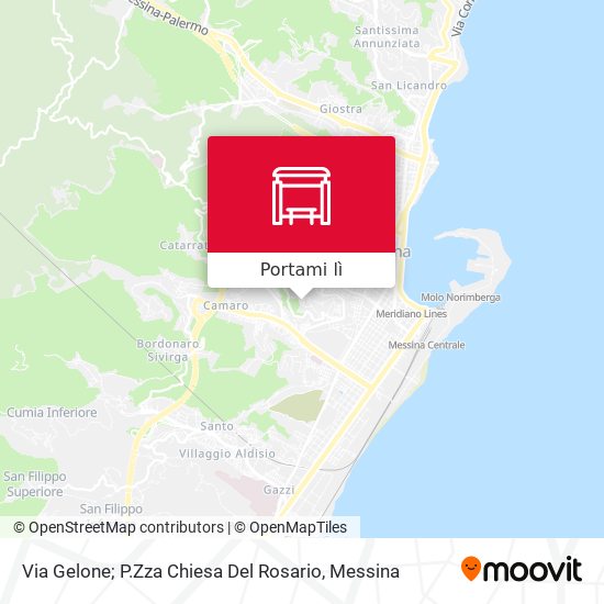 Mappa Via Gelone; P.Zza Chiesa Del Rosario