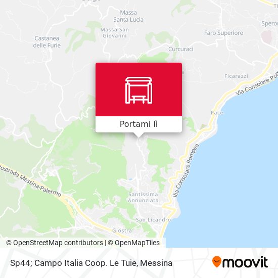 Mappa Sp44; Campo Italia Coop. Le Tuie