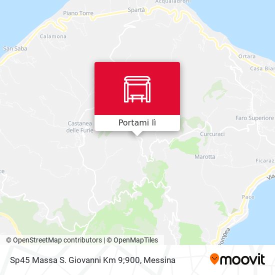 Mappa Sp45 Massa S. Giovanni Km 9;900