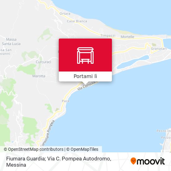 Mappa Fiumara Guardia; Via C. Pompea Autodromo