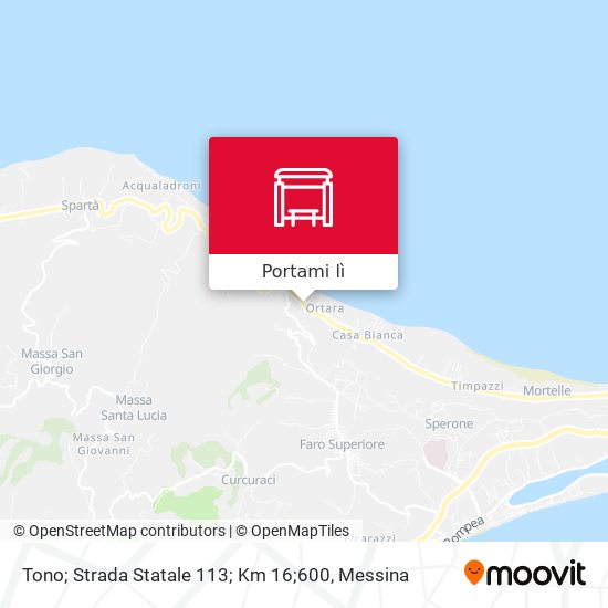 Mappa Tono; Strada Statale 113; Km 16;600