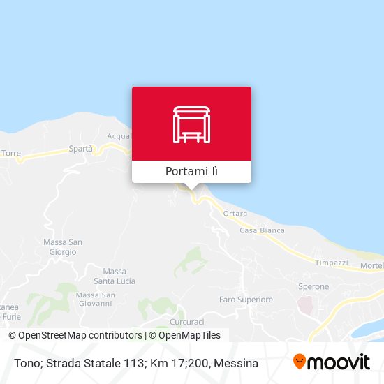 Mappa Tono; Strada Statale 113; Km 17;200