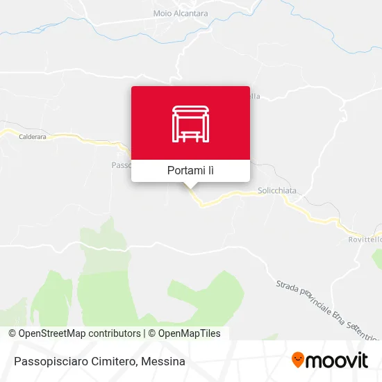 Mappa Passopisciaro Cimitero
