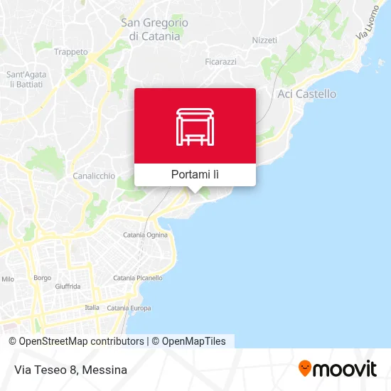 Mappa Via Teseo 8