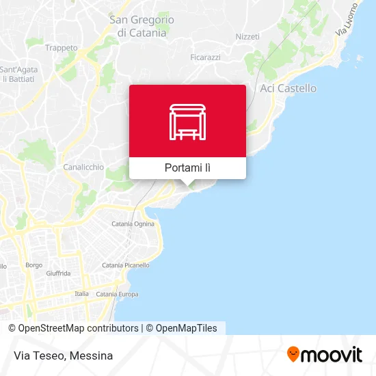 Mappa Via Teseo