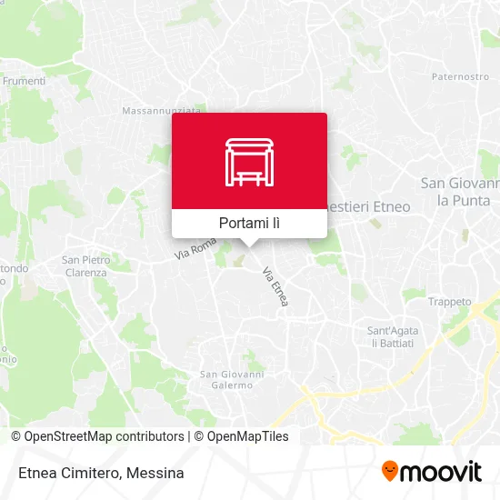 Mappa Etnea Cimitero