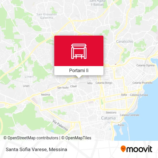 Mappa Santa Sofia Varese