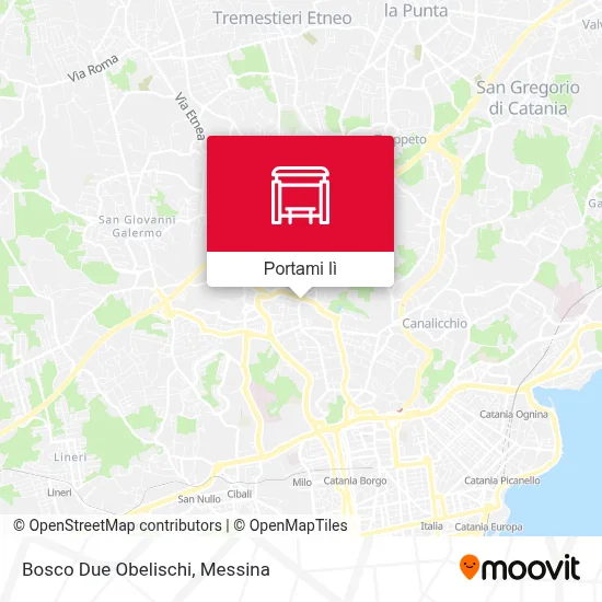 Mappa Bosco Due Obelischi