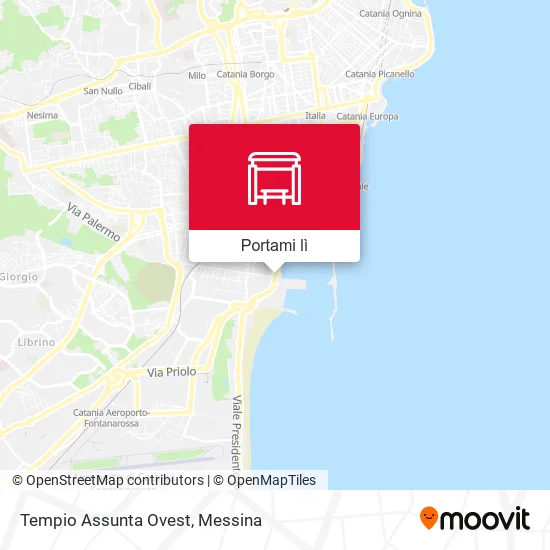 Mappa Tempio Assunta Ovest