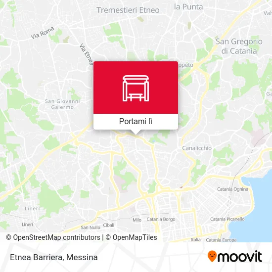 Mappa Etnea Barriera