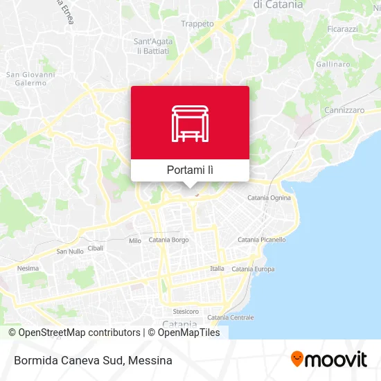 Mappa Bormida Caneva Sud