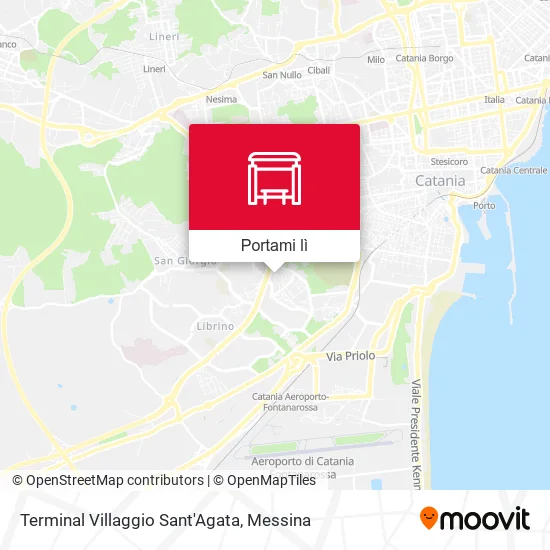 Mappa Terminal Villaggio Sant'Agata