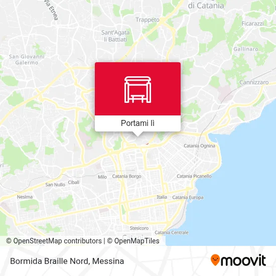 Mappa Bormida Braille Nord