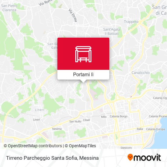 Mappa Tirreno Parcheggio Santa Sofia