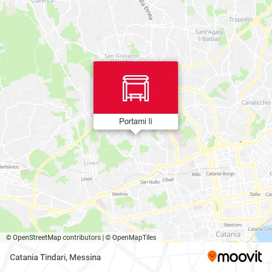Mappa Catania Tindari
