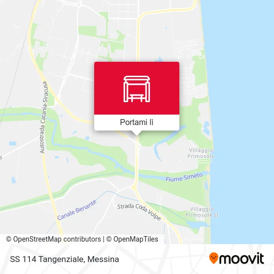Mappa SS 114 Tangenziale