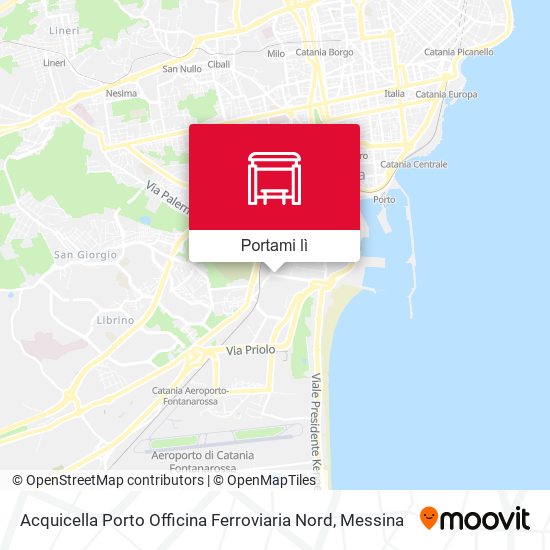Mappa Acquicella Porto Officina Ferroviaria Nord