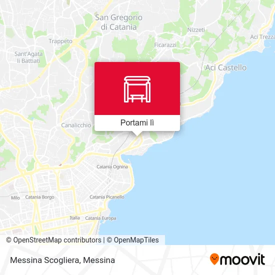 Mappa Messina Scogliera