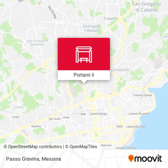 Mappa Passo Gravina