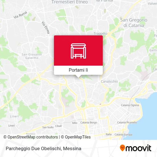 Mappa Parcheggio Due Obelischi