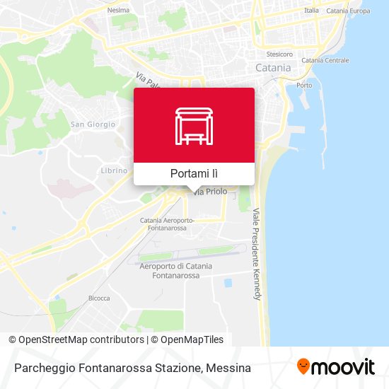 Mappa Parcheggio Fontanarossa Stazione