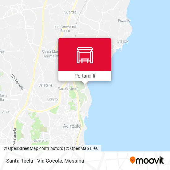 Mappa Santa Tecla - Via Cocole
