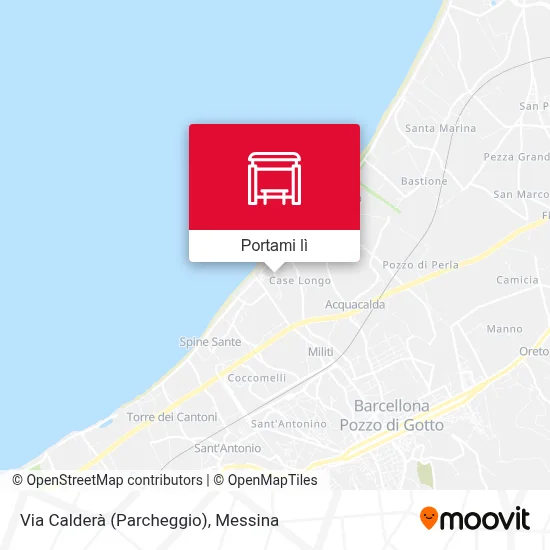 Mappa Via Calderà (Parcheggio)