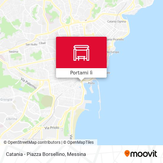 Mappa Catania - Piazza Borsellino