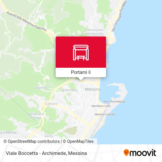 Mappa Viale Boccetta - Archimede